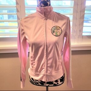 90s Vintage Disney Tinkerbell Baby Pink Track Jacket S